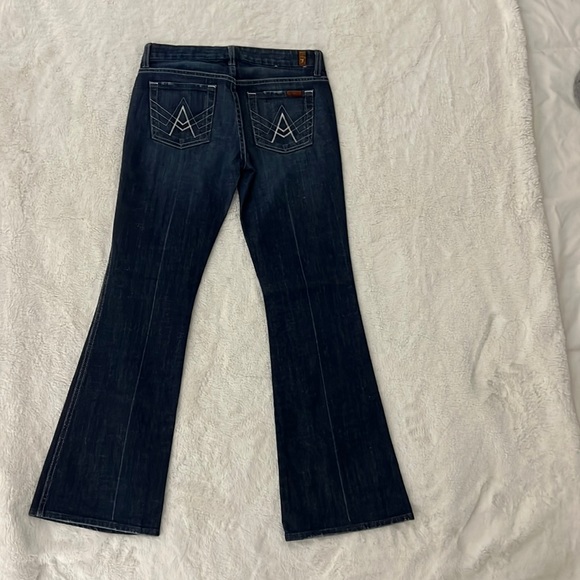 Bootcut 7 for all mankind jeans. 28 inch inseam. - Picture 2 of 2